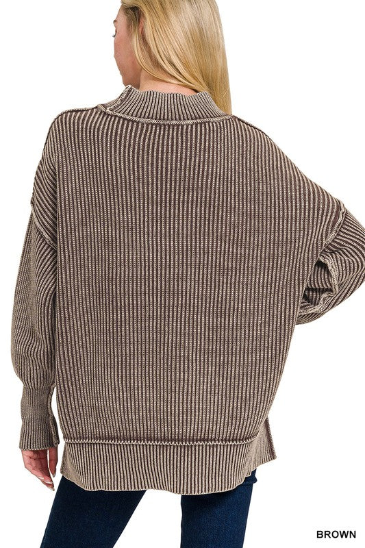 Cozy Hi Lo Ribbed Sweater
