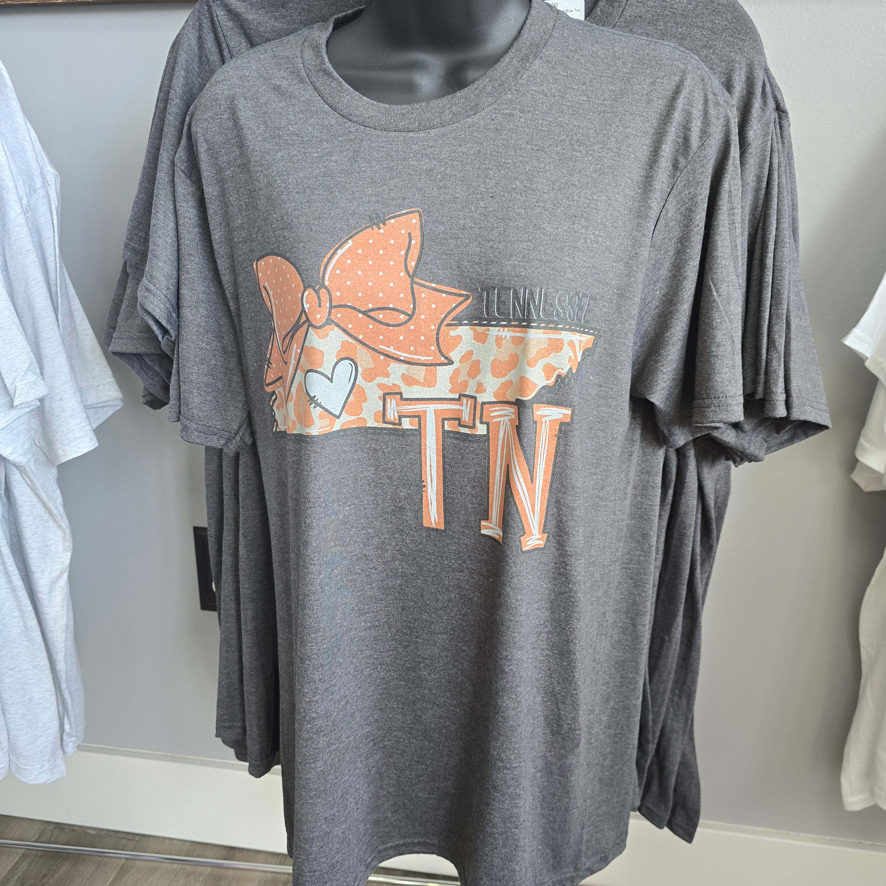 Tennessee Leopard Bow Tee - Main Image
