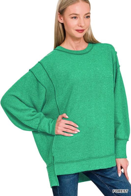 Cozy Mineral Wash Fleece Pullover