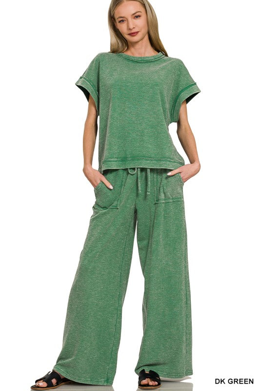 Delilah Short Sleeve Pant Set