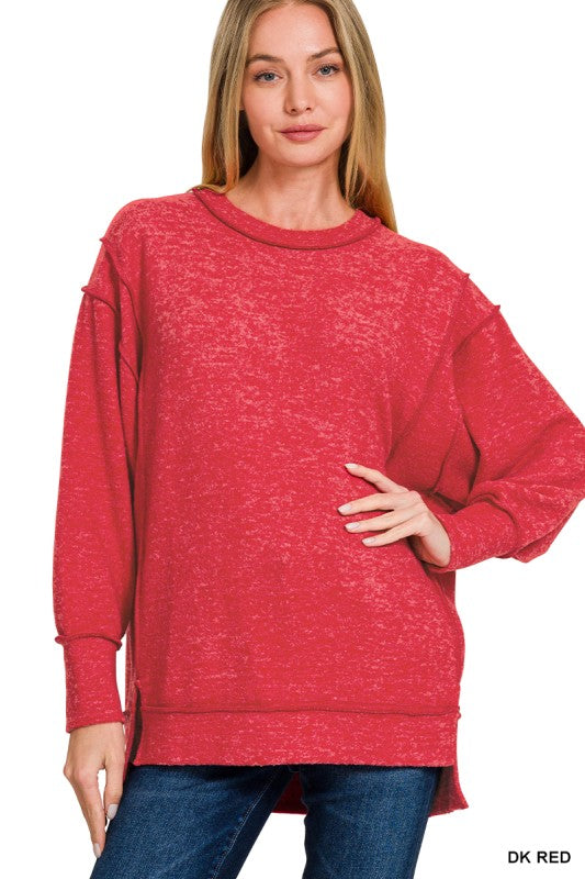 Cozy Mineral Wash Fleece Pullover