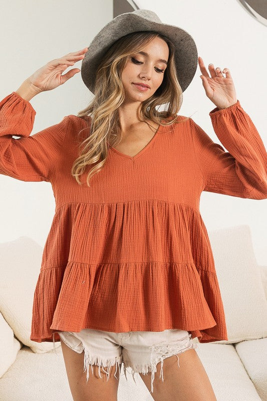 Brantley Babydoll Top