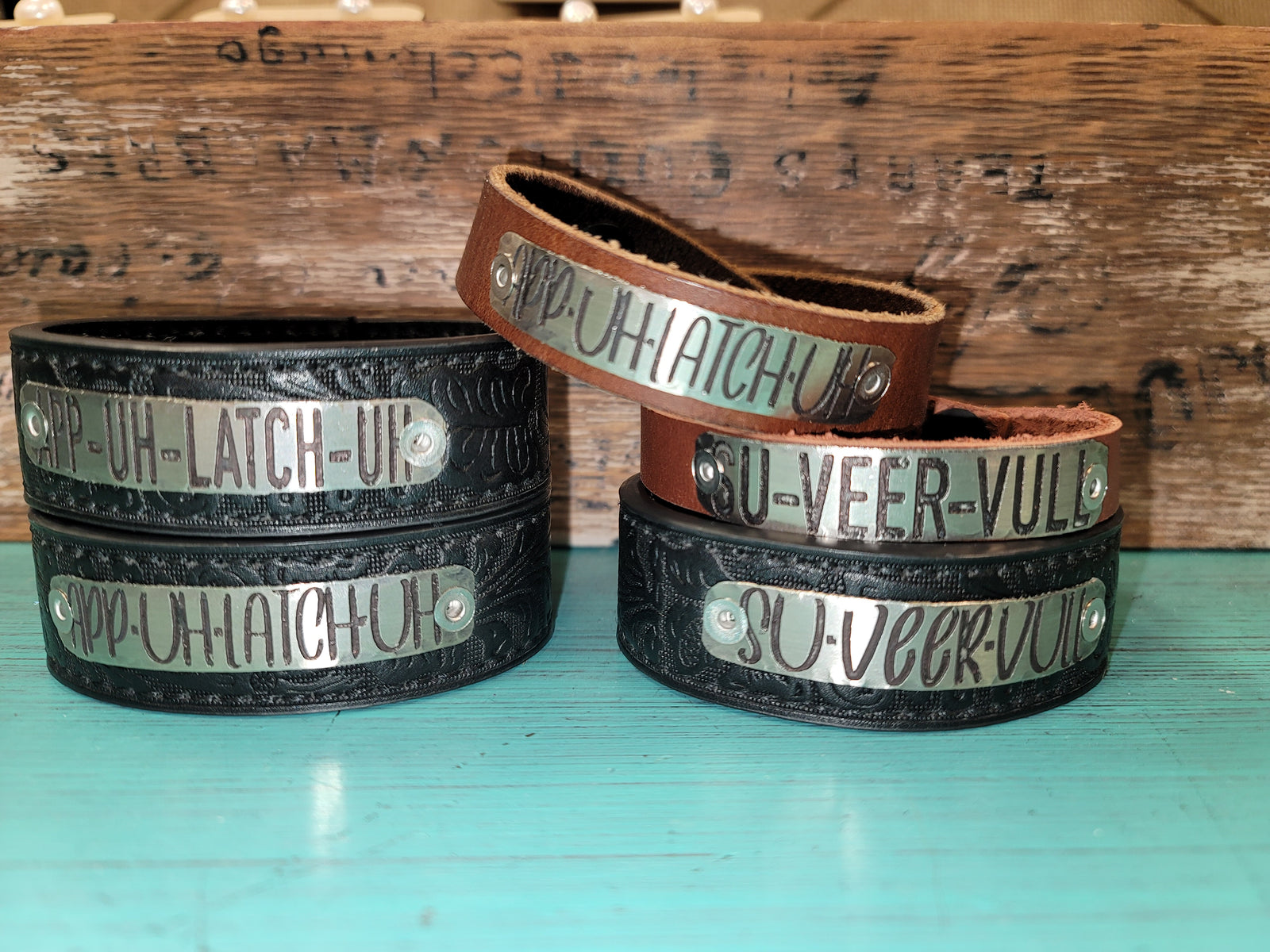 Southern Pronunciation Handstamped Bracelets