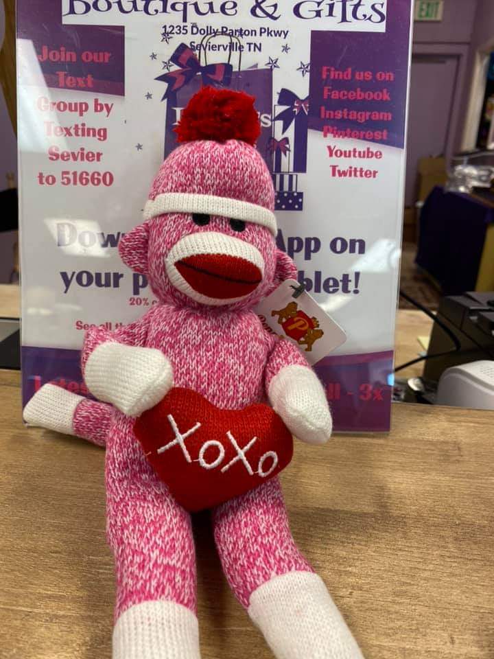 Valentines Sock Monkey Loraleis - Main Image