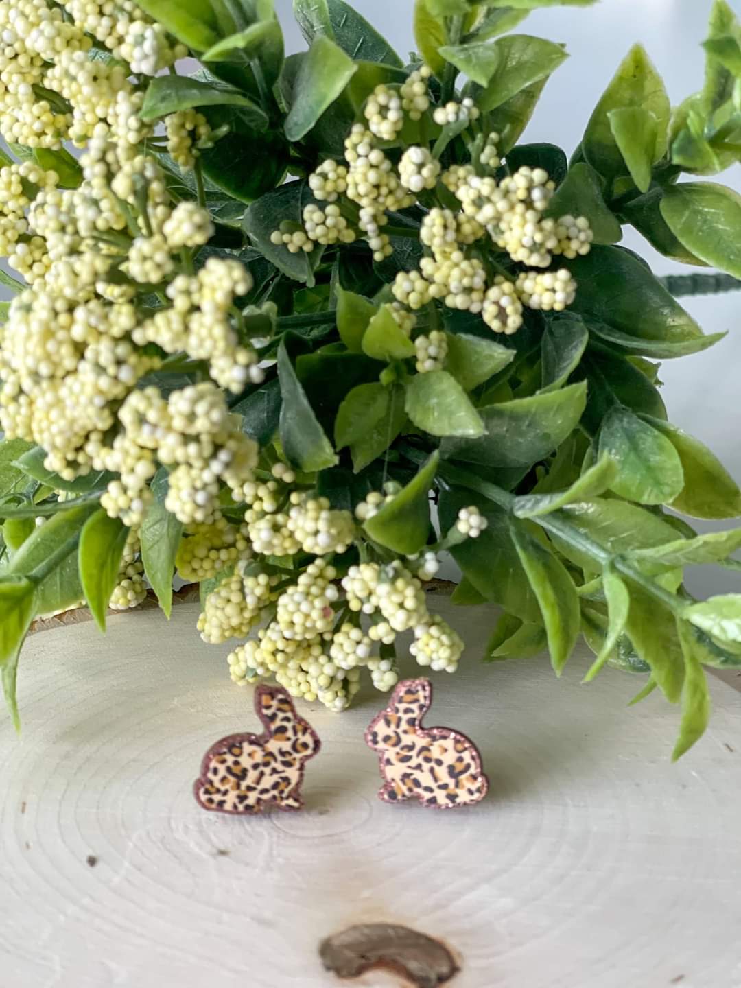 Leopard Bunny Earrings