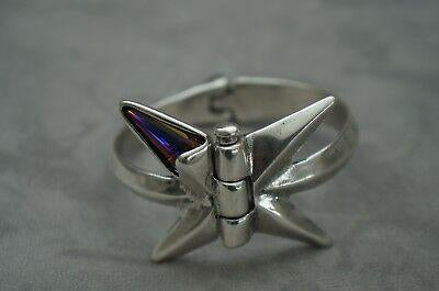 Uno De 50 Crystal Elements Star Butterfly Cuff