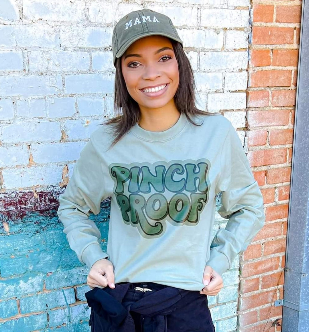 Pinch Proof Green on Green Tee