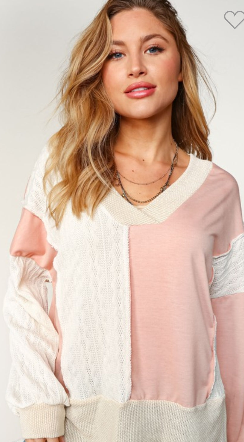 Georgie Peach Top in Curvy