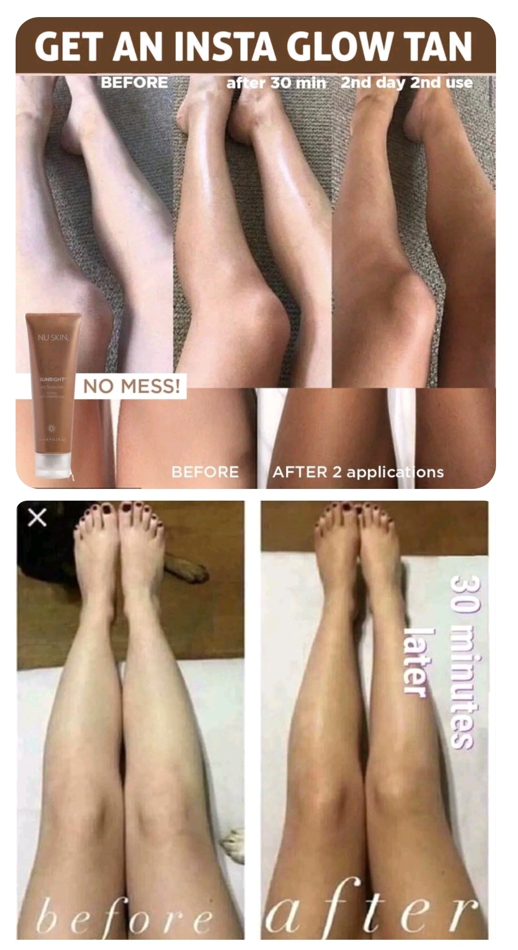 Nu Skin Tinted Self- Tanning Gel Nu Skin Tinted Self- Tanning Gel