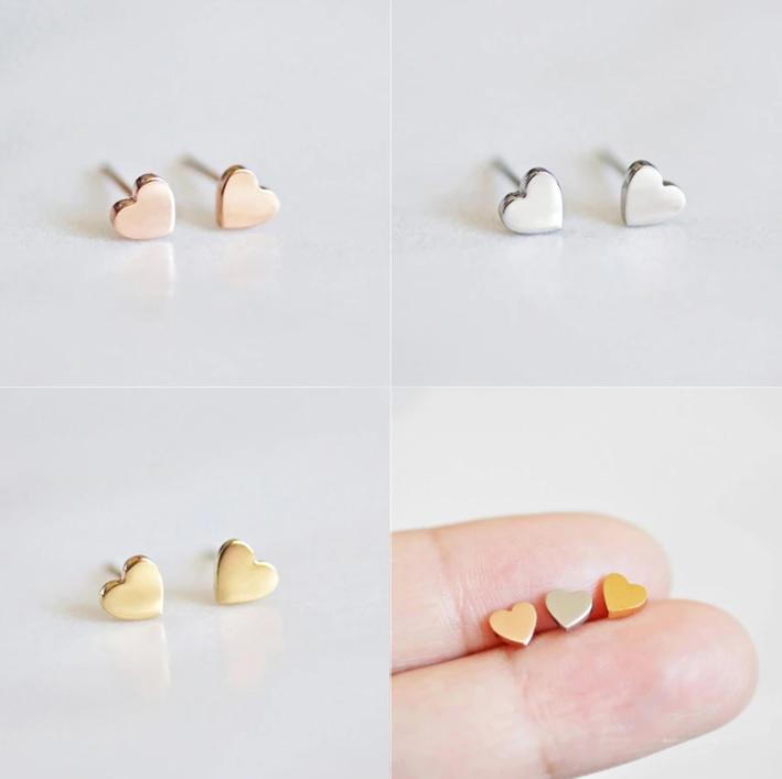 Dainty Heart Earrings